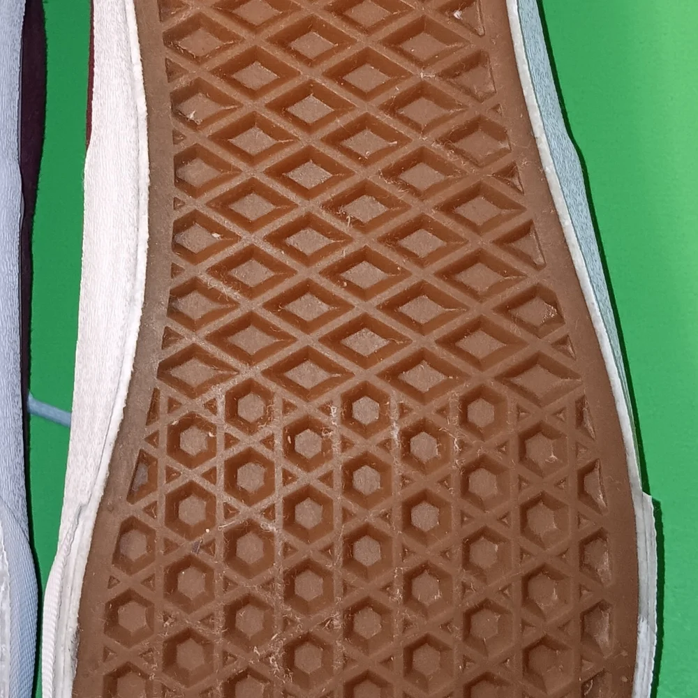 Vans Maroon Canvas Low-Top Sneakers with White Soles
